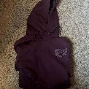 American Eagle Outfitters Burgundy Hoodie